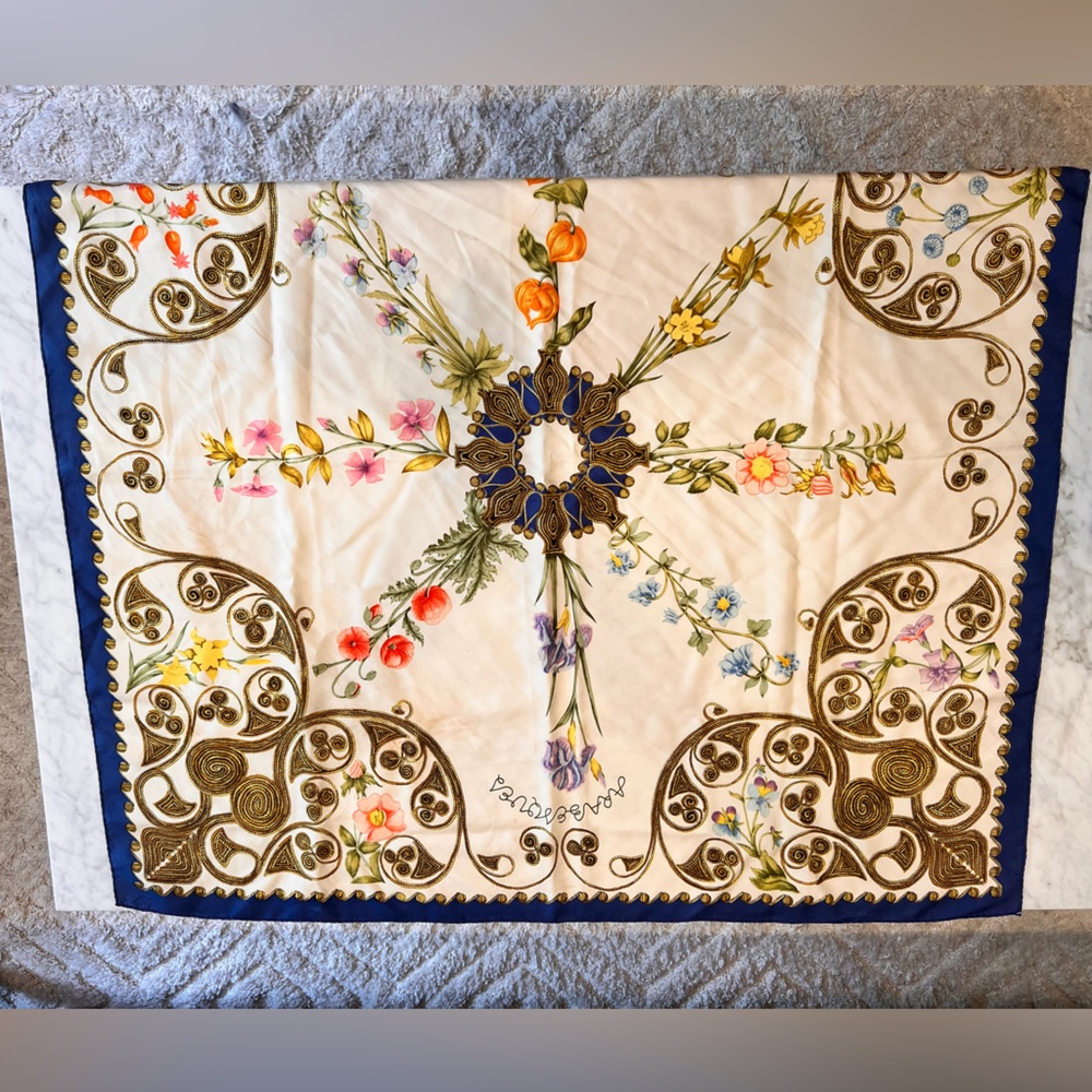 Authentic Hermès Arabesque Silk Scarf